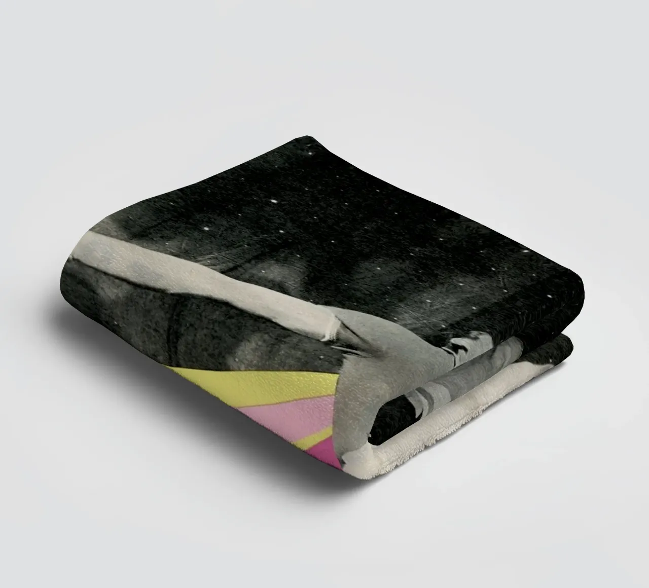 Dynamos towel by Cassia Beck Collage