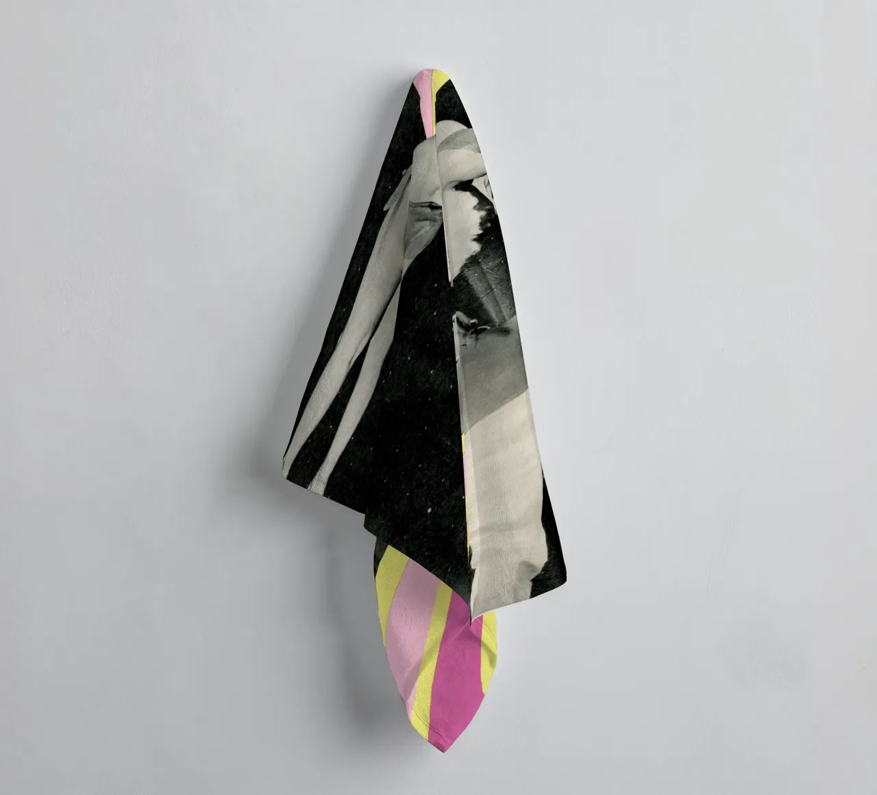 Dynamos towel by Cassia Beck Collage