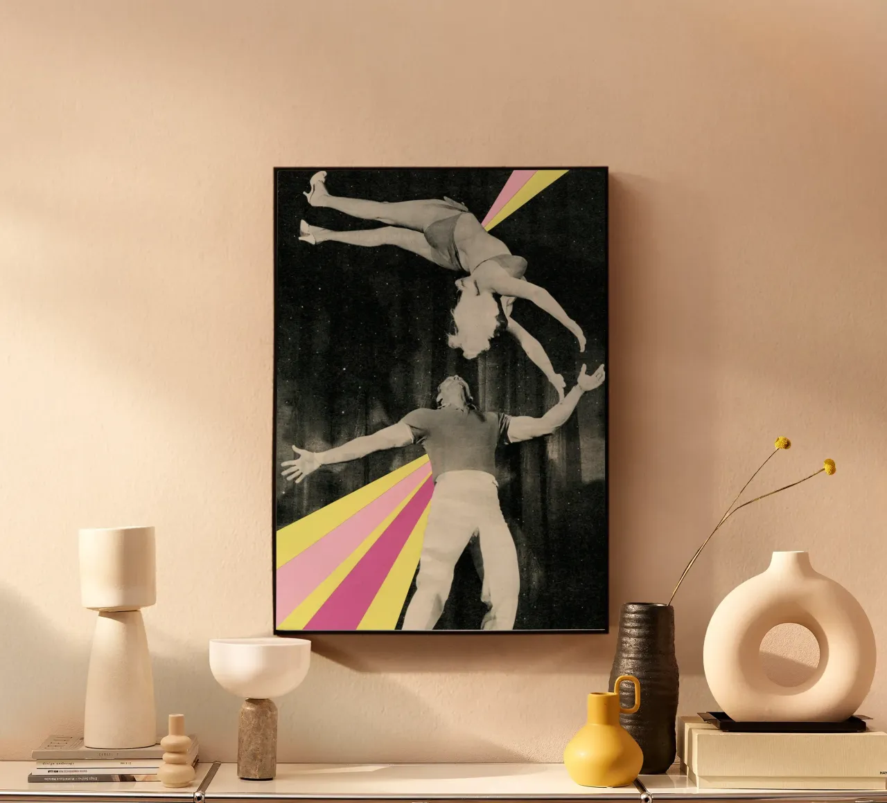 Dynamos acrylic glass by Cassia Beck Collage