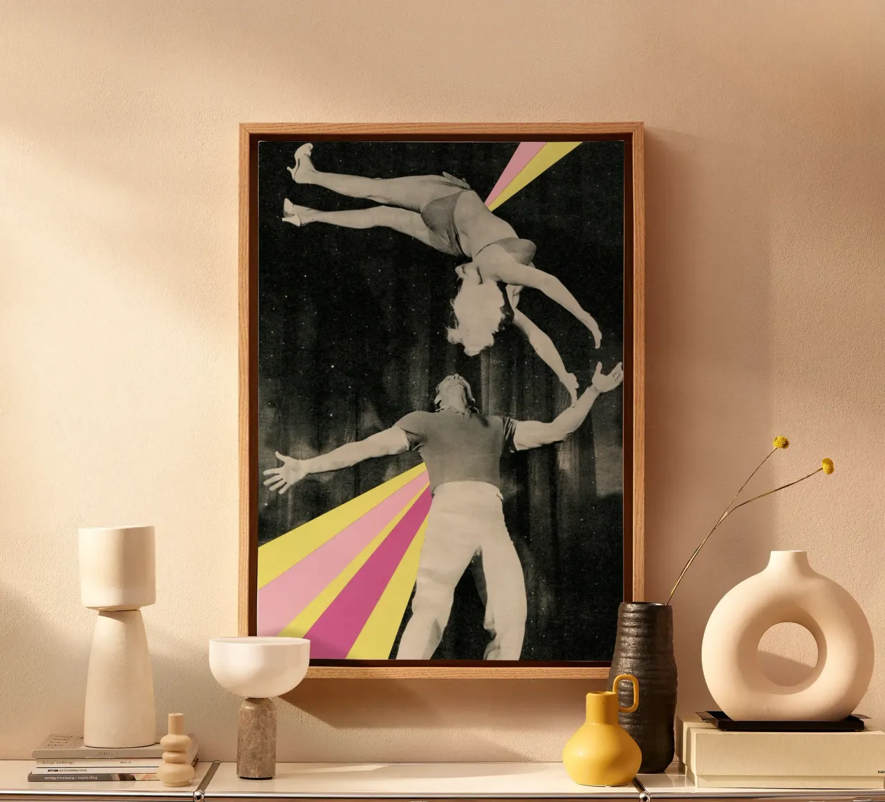 Dynamos canvas by Cassia Beck Collage