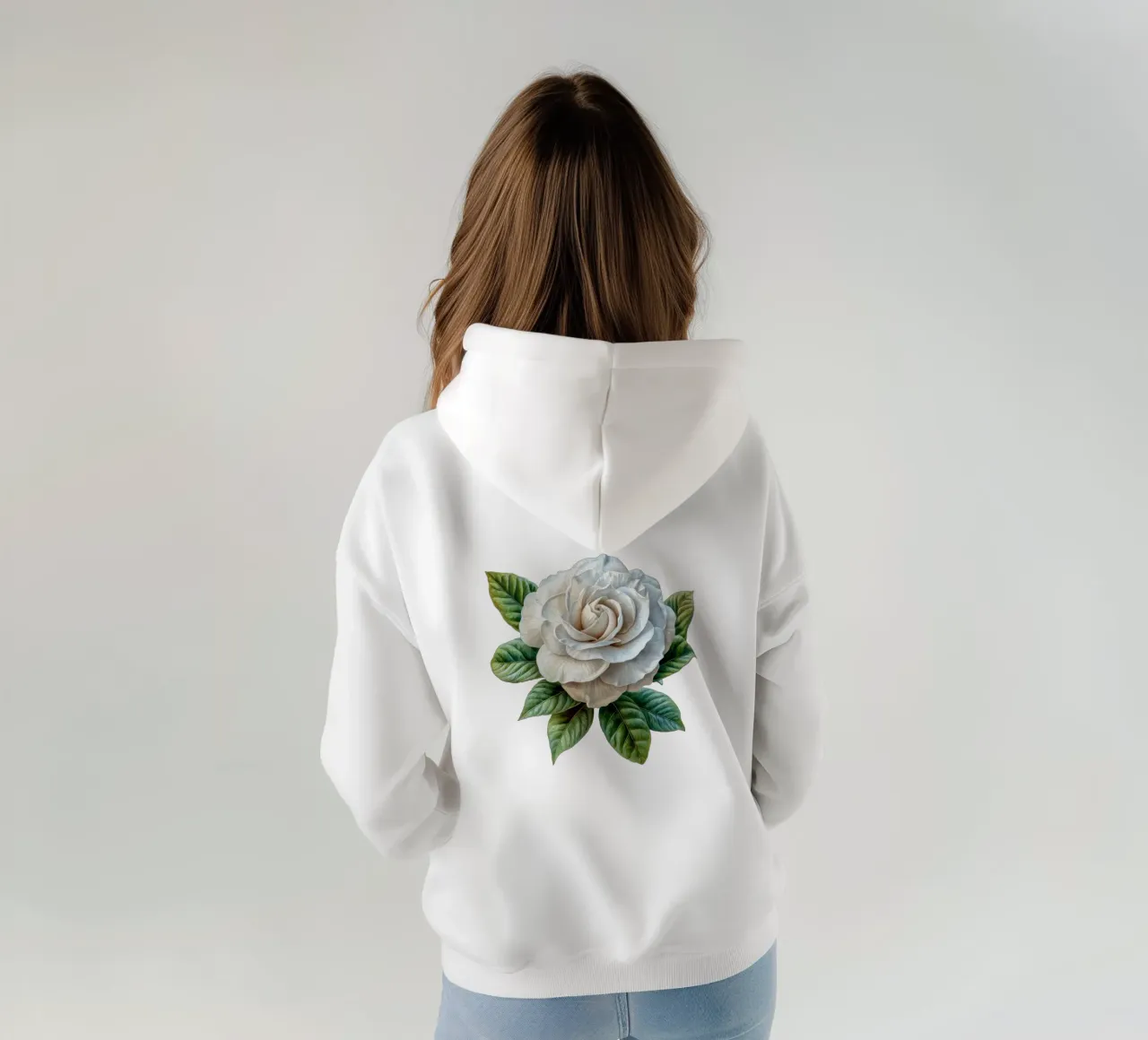 Fiore di gardenia 1 felpa con cappuccio da Bold Blooms
