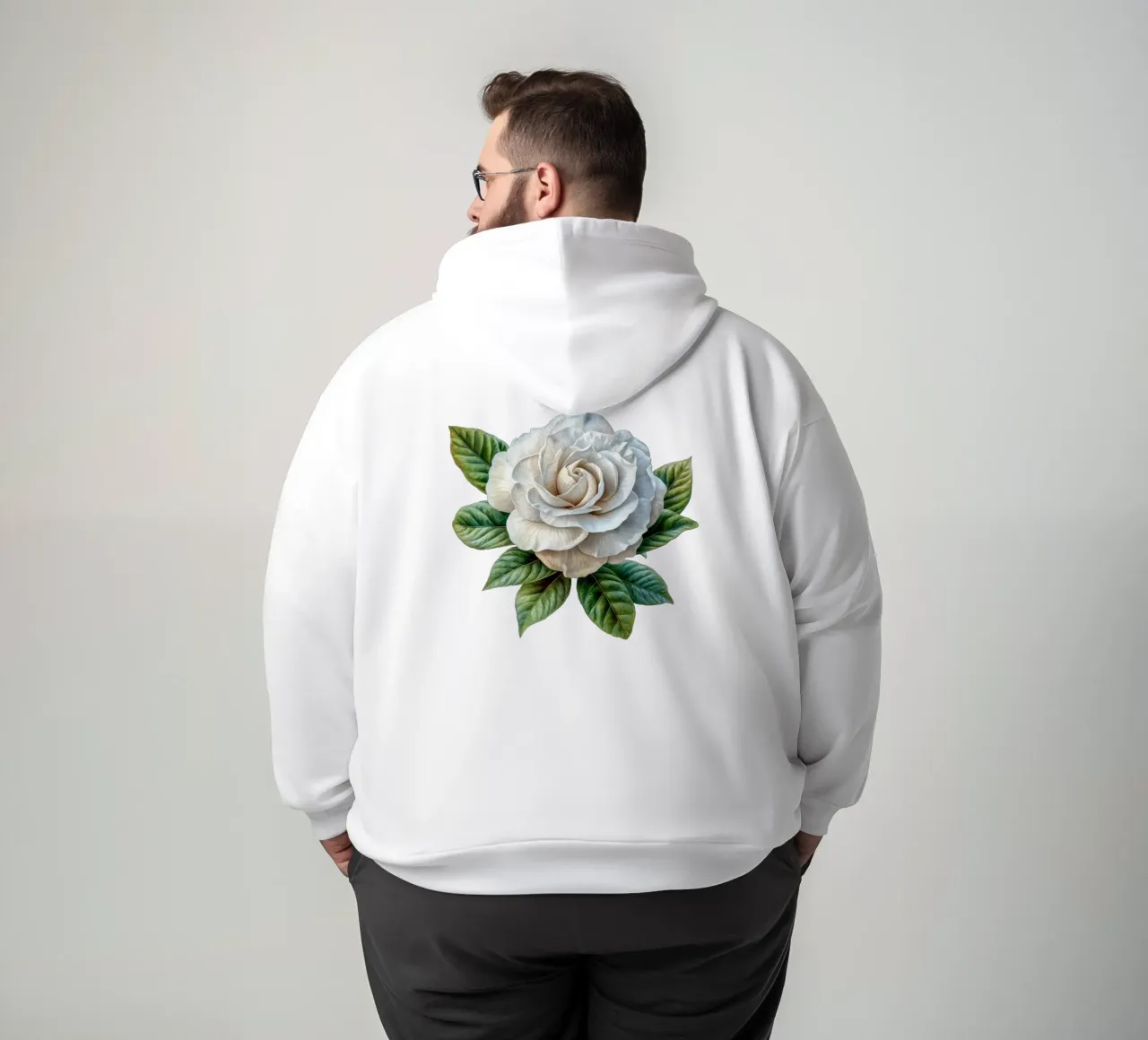 Fiore di gardenia 1 felpa con cappuccio da Bold Blooms