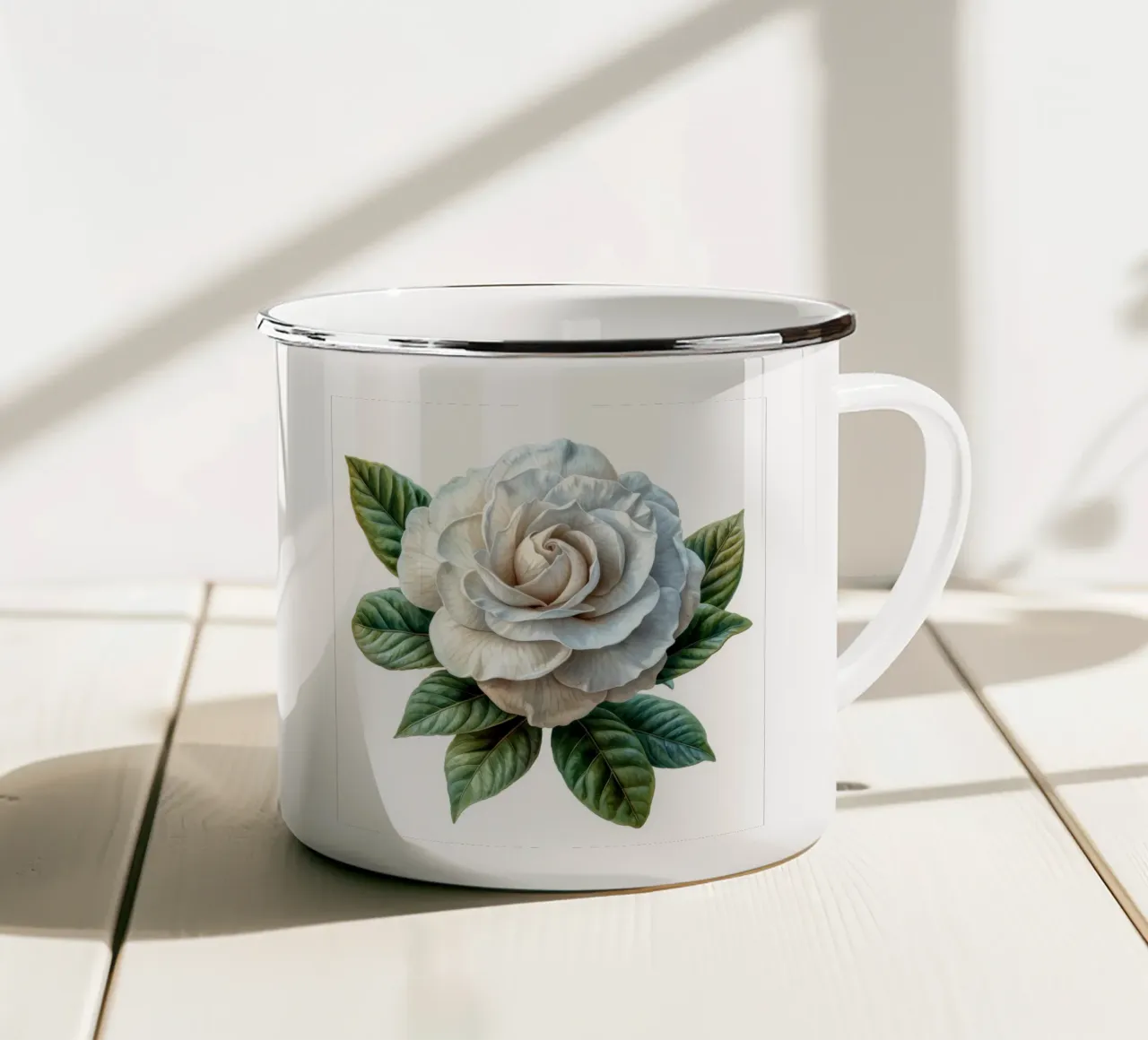 Fiore di gardenia 1 tazza in smalto da Bold Blooms