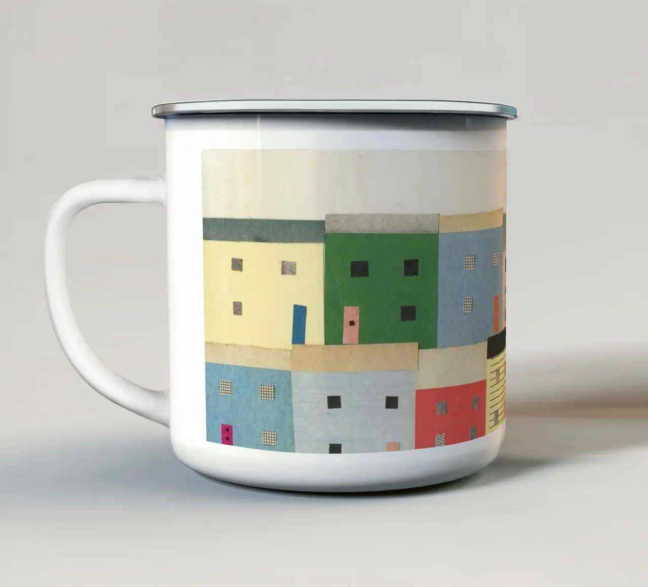 Brighton tazza in smalto da Cassia Beck Collage
