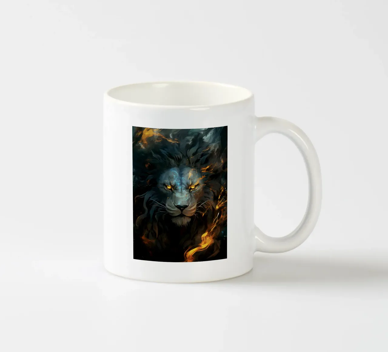 Lion Fantasy tazza in ceramica da Mateo
