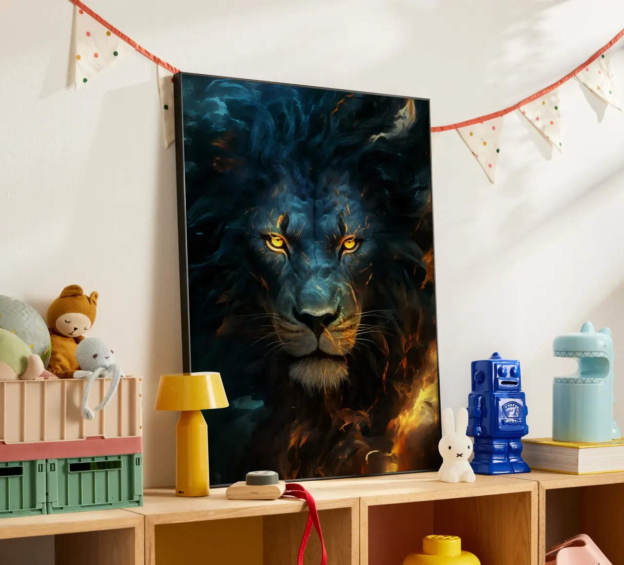 Lion Fantasy 2 alluminio dibond da Mateo