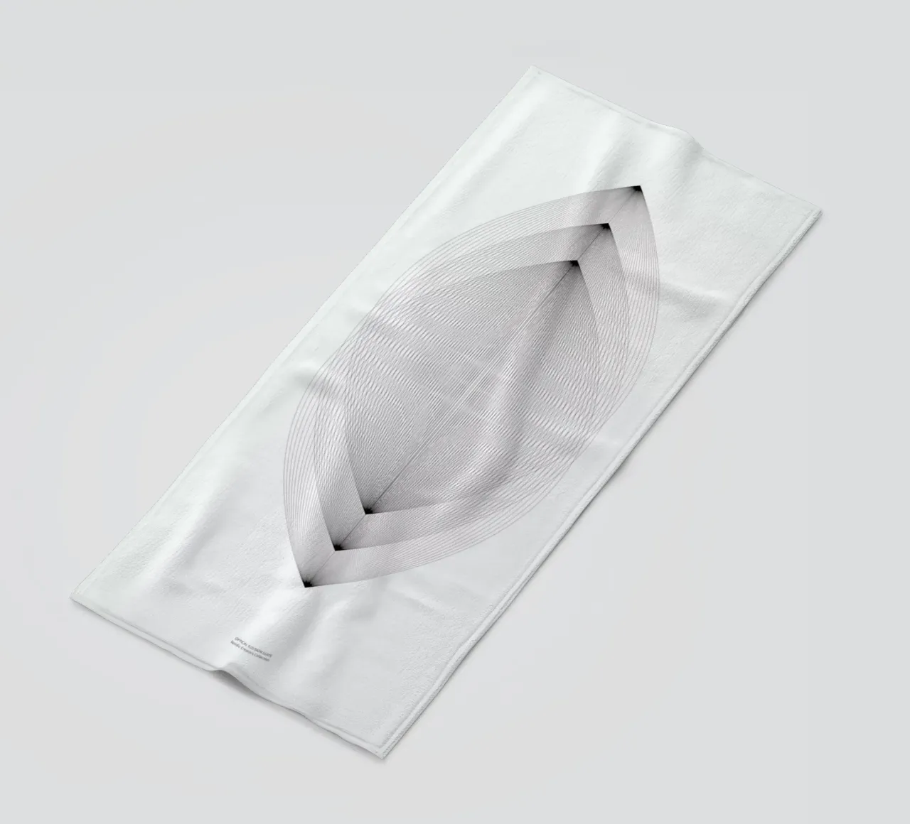 Leaves beach towel by Nordic Creators