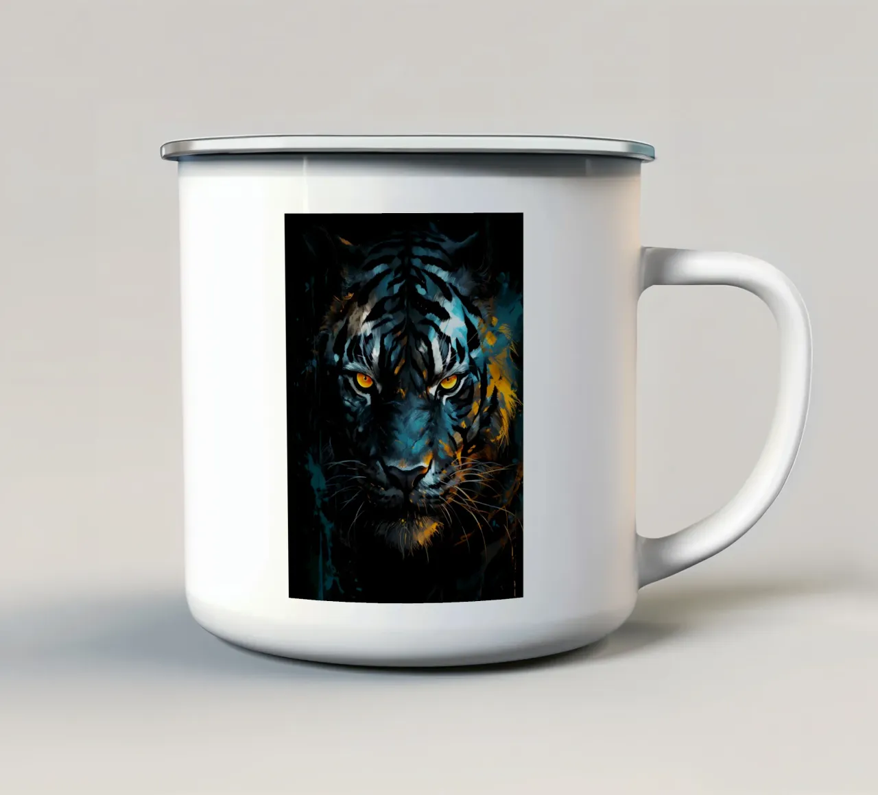 Tiger Fantasy tazza in smalto da Mateo