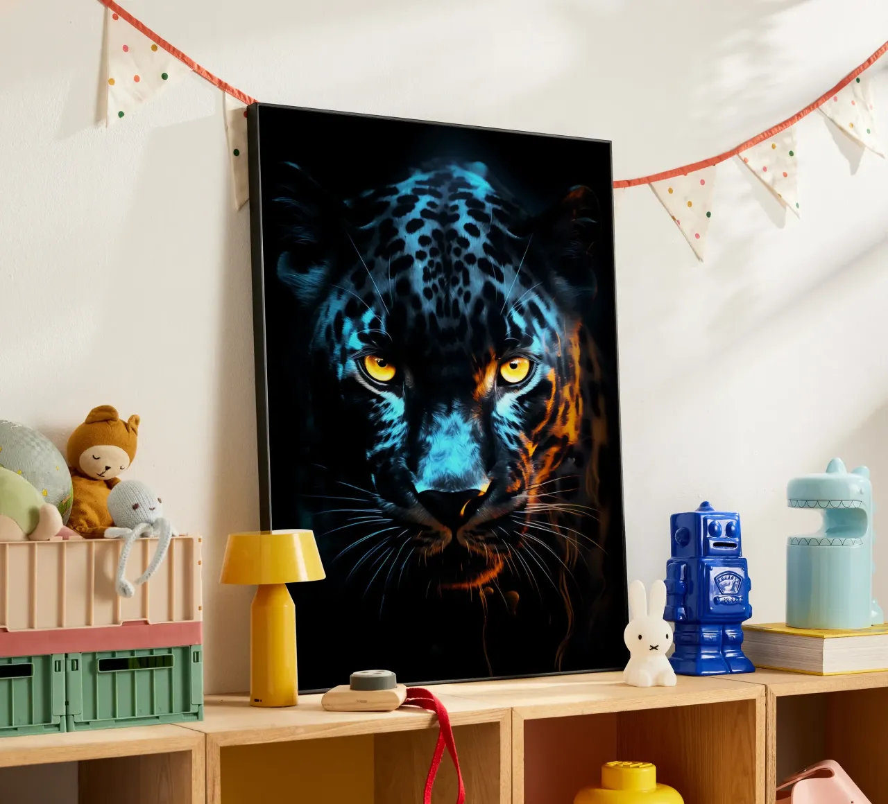 Leopard Fantasy alluminio dibond da Mateo