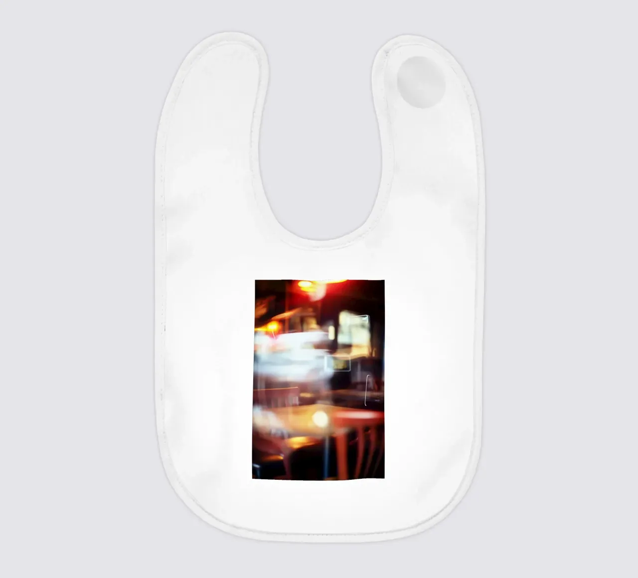 Reflets fantomatiques - Paris baby bib by Le Flou