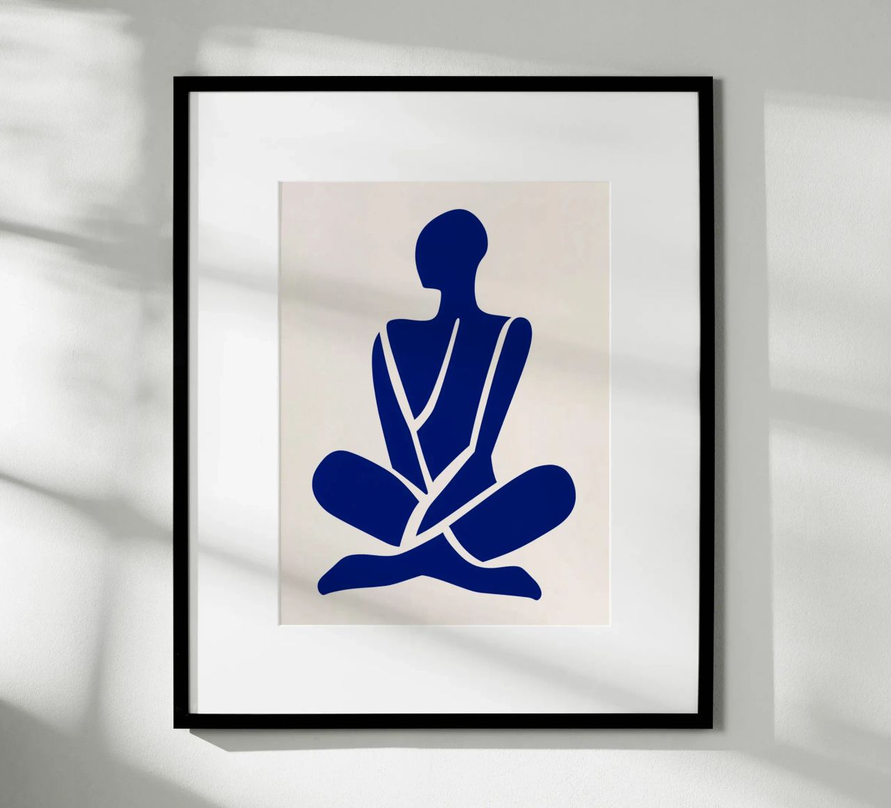 Silhouette in Meditation Poster von DWA