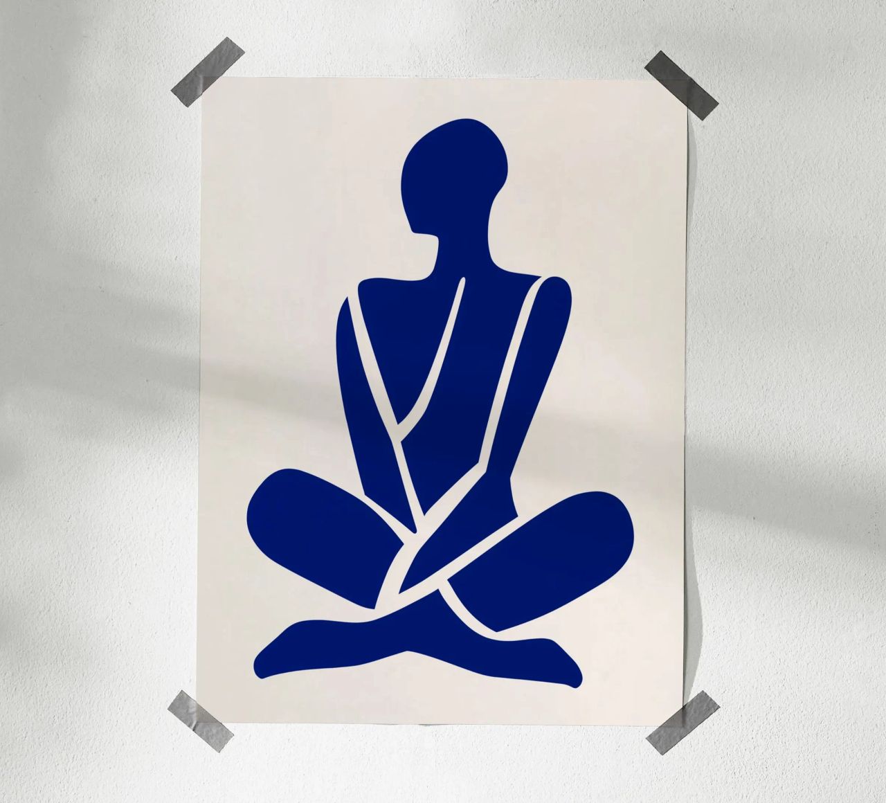 Silhouette in Meditation Poster von DWA