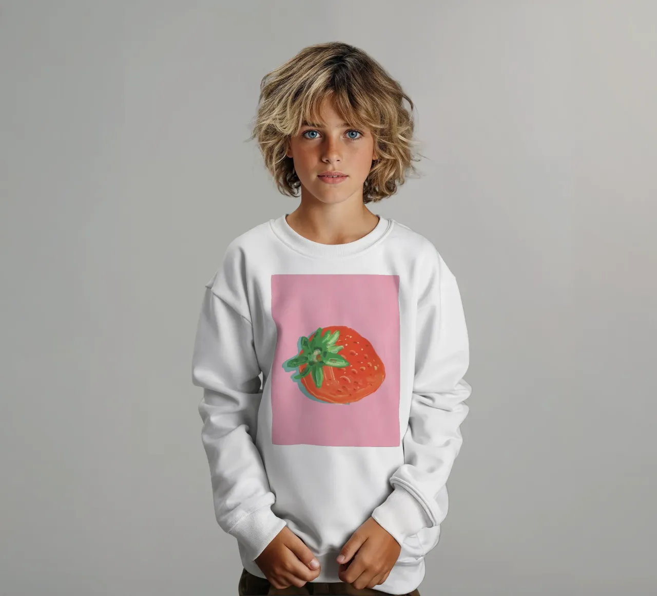 Strawberry kids sweatshirt by GigiRosado