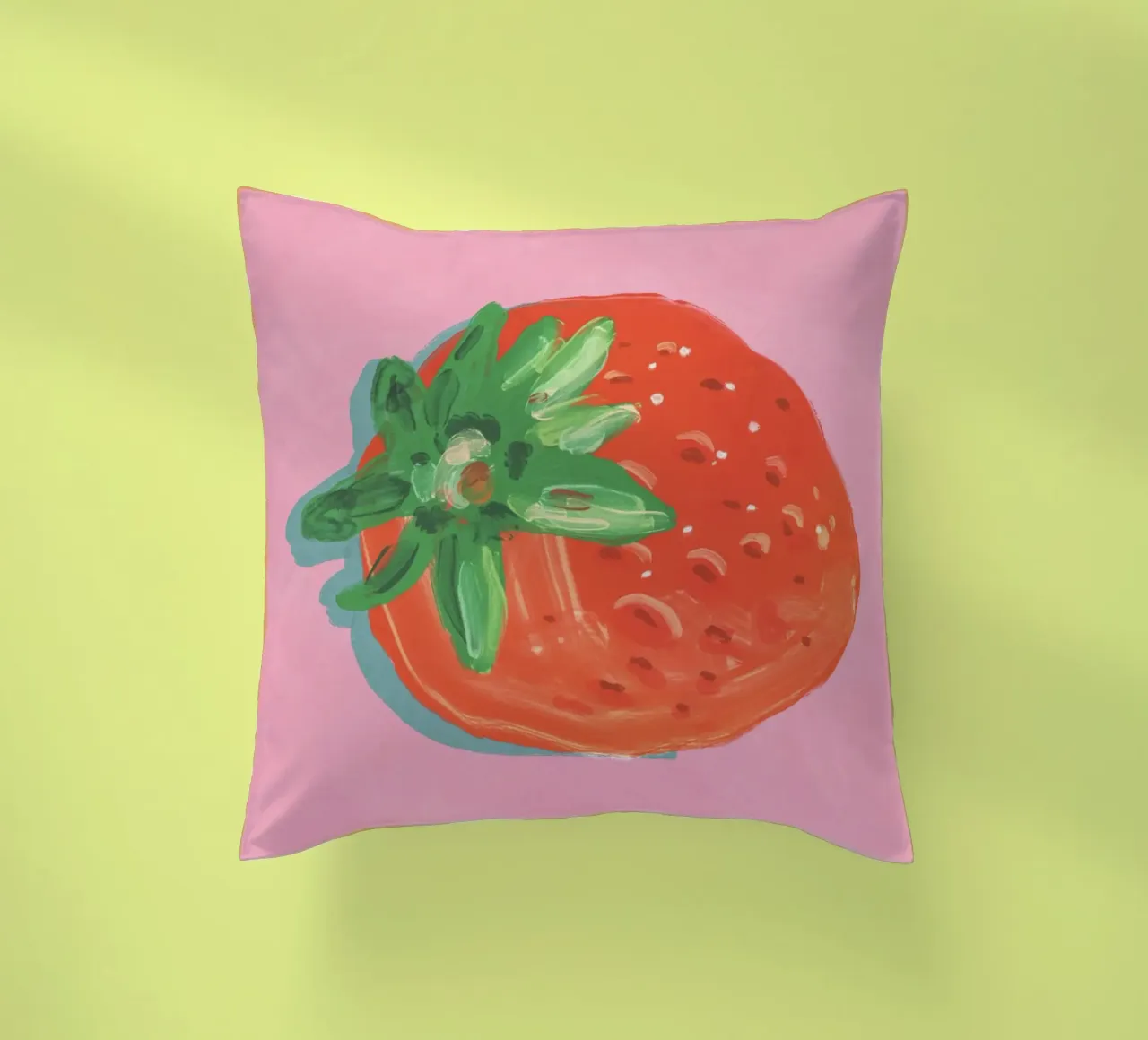 Strawberry decorative cushion by GigiRosado