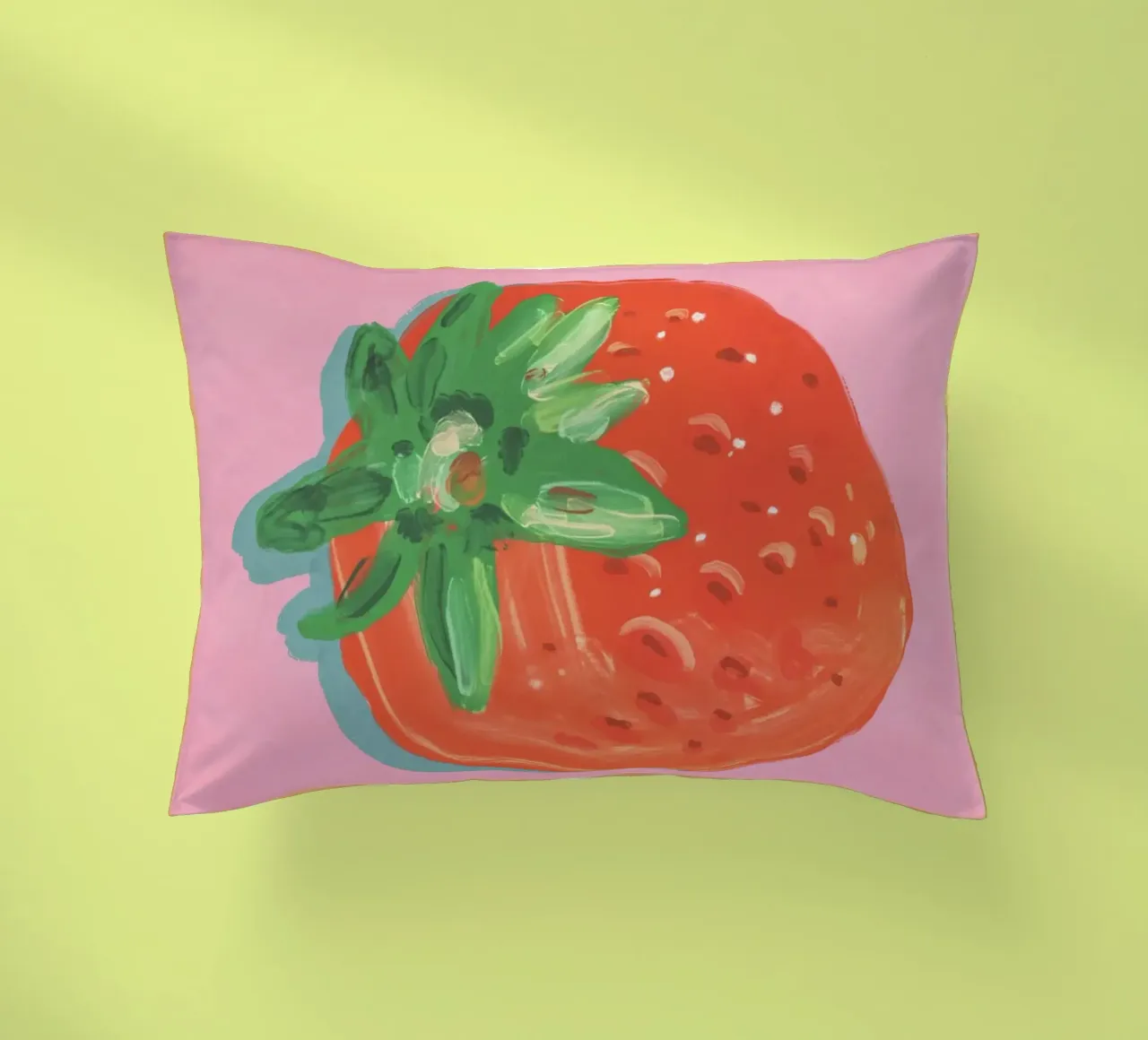 Strawberry decorative cushion by GigiRosado