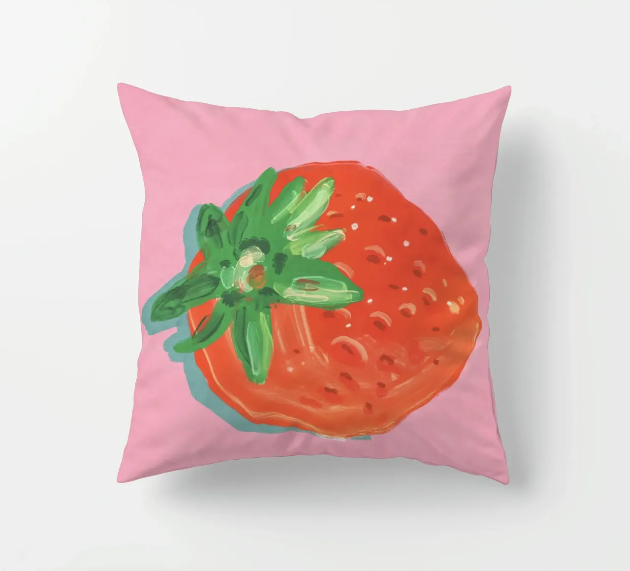 Strawberry decorative cushion by GigiRosado