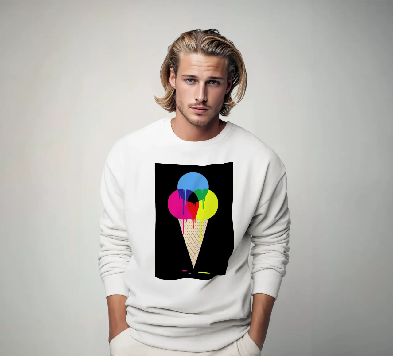 CMYKream felpa da Davies Babies