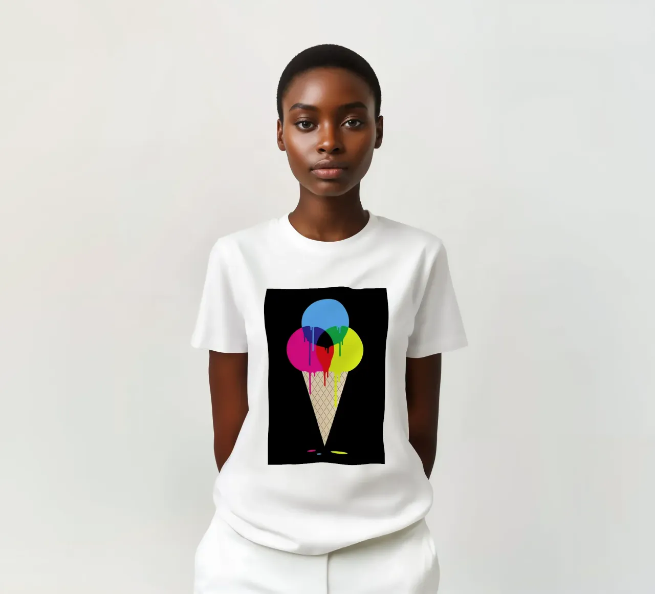 CMYKream t-shirt da Davies Babies