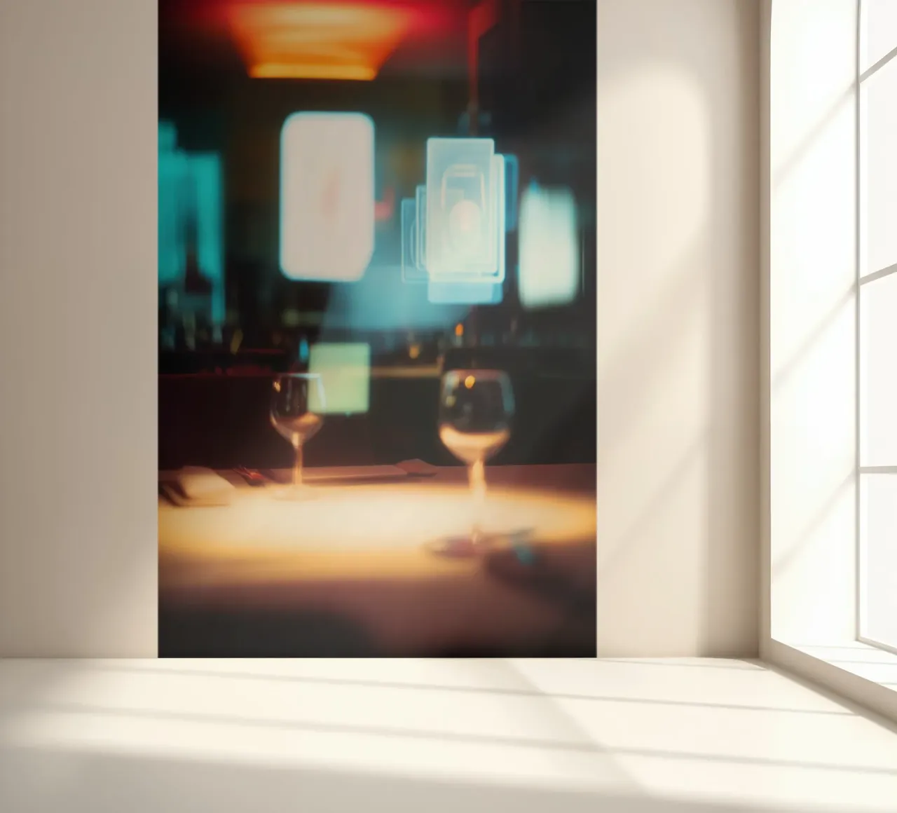 Dîner futuriste – New York photo wallpaper by Le Flou