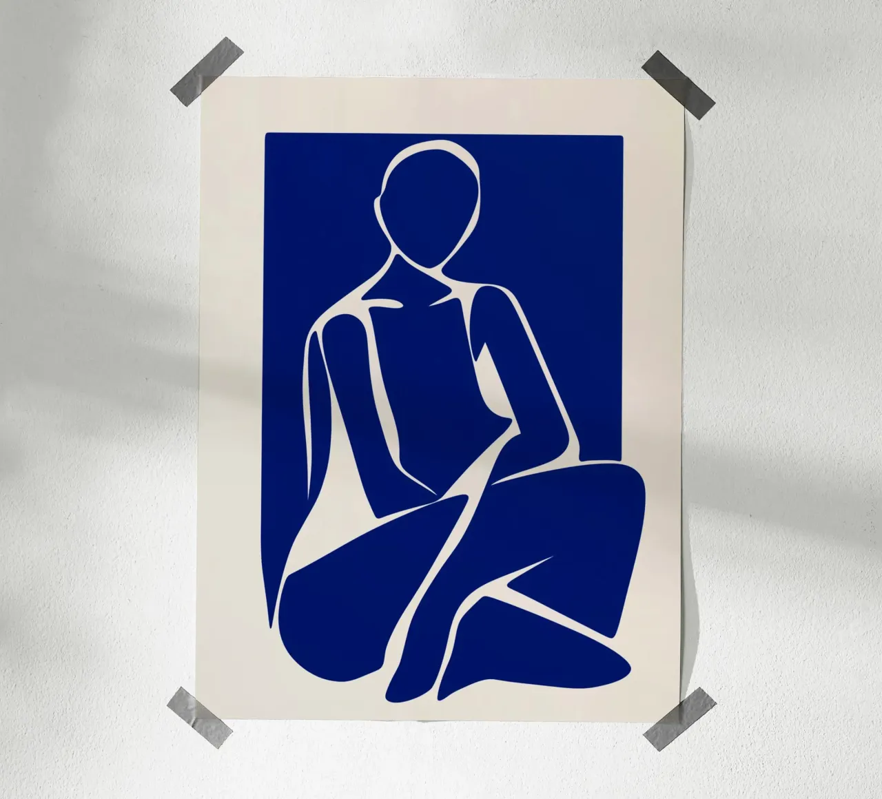 Abstract female silhouette hahnemühle by DWA
