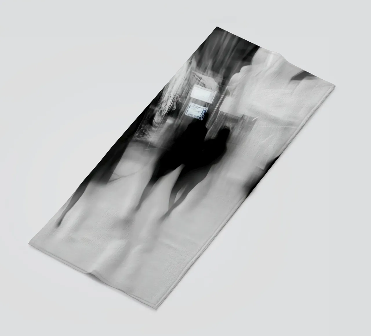 Spectres urbains – Berlin beach towel by Le Flou