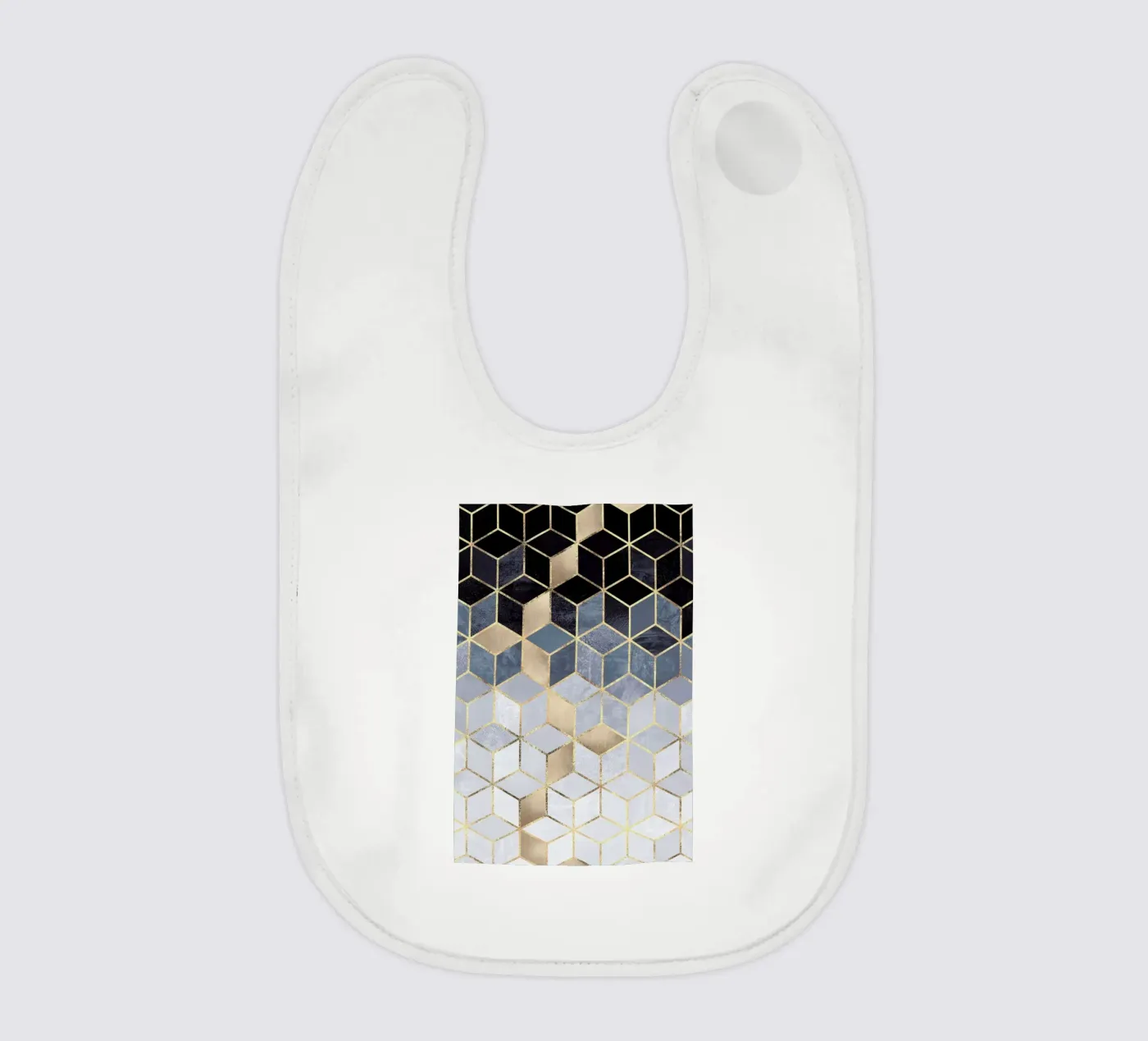 Soft Blue Gradient Cubes bavaglino da Elisabeth Fredriksson