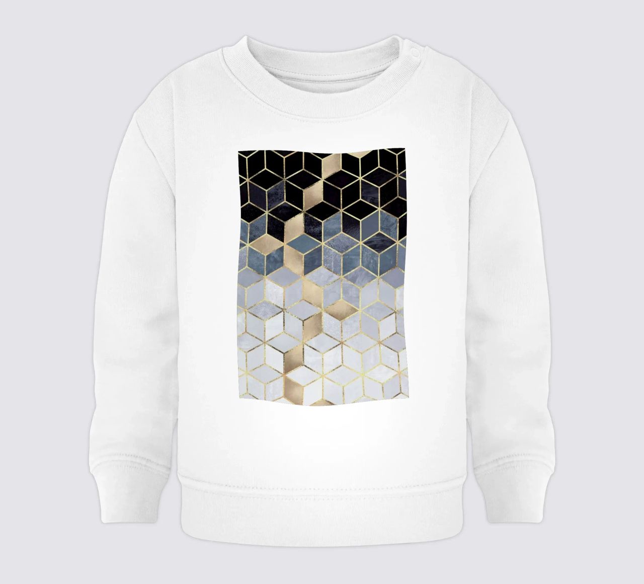 Soft Blue Gradient Cubes felpa neonato da Elisabeth Fredriksson