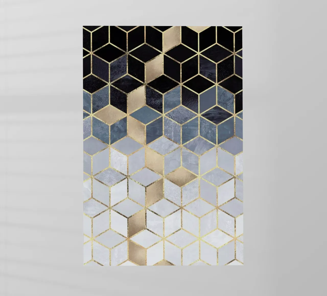 Soft Blue Gradient Cubes pellicola backlit da Elisabeth Fredriksson