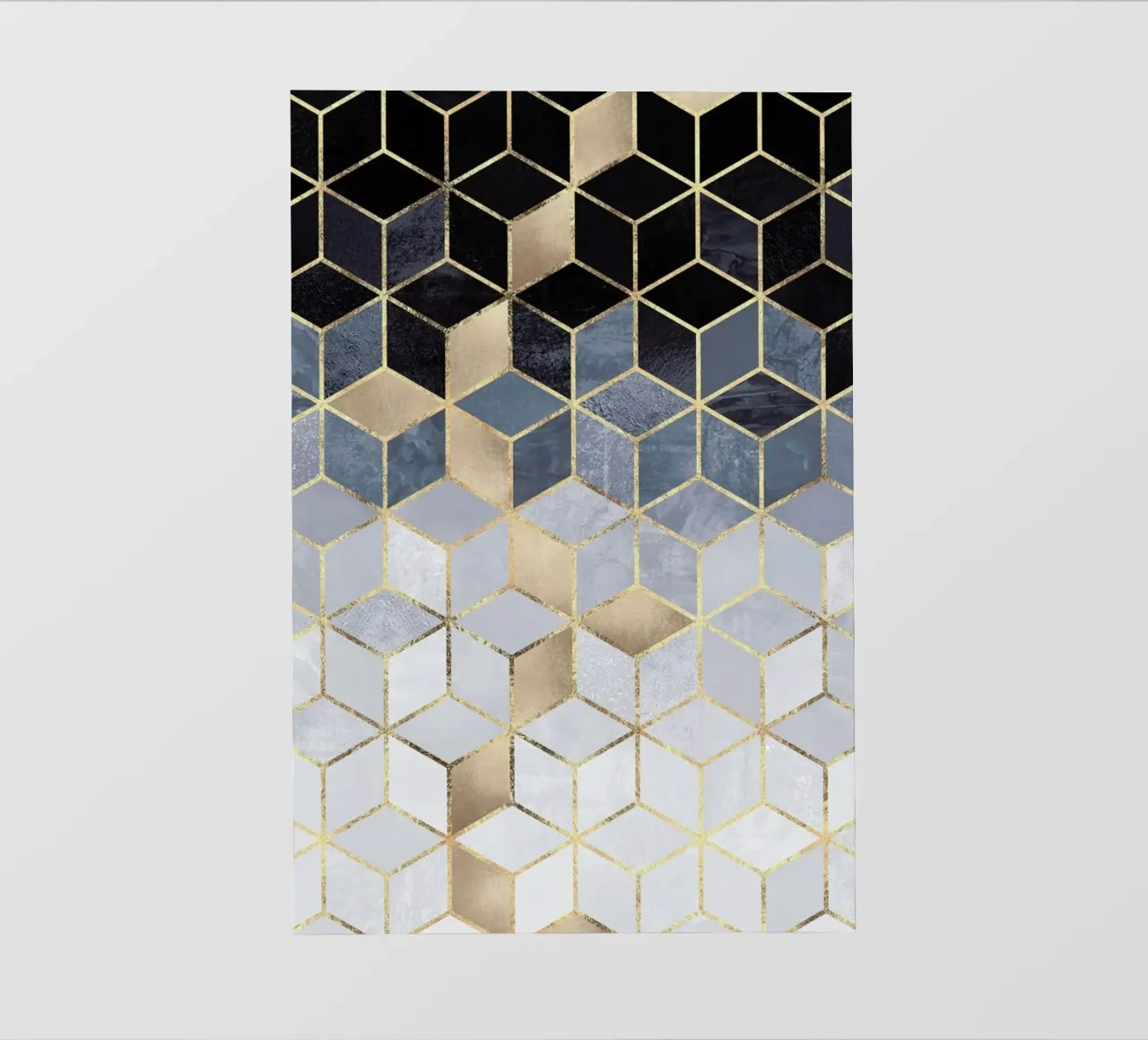 Soft Blue Gradient Cubes pellicola backlit da Elisabeth Fredriksson