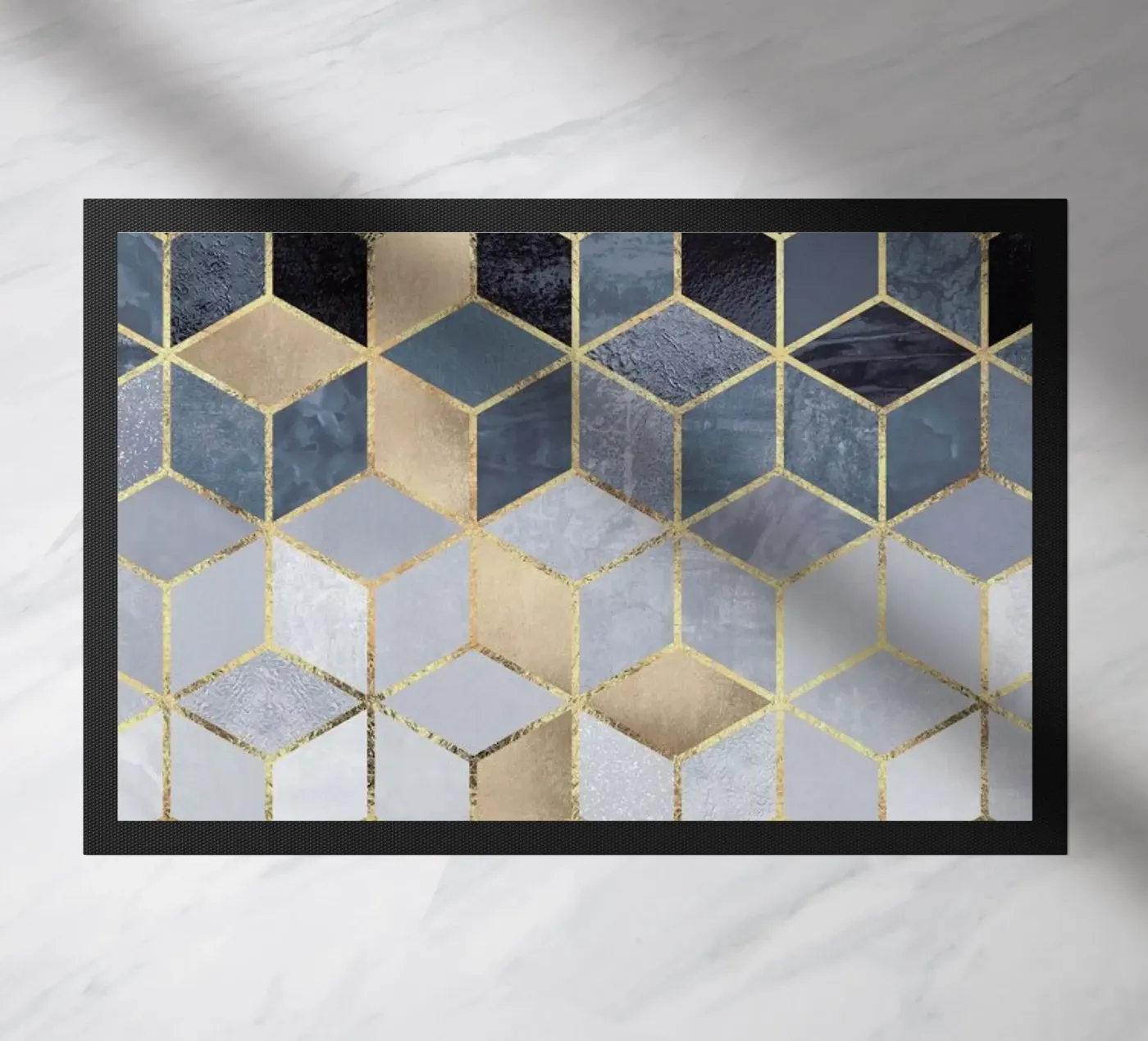 Soft Blue Gradient Cubes zerbino da Elisabeth Fredriksson