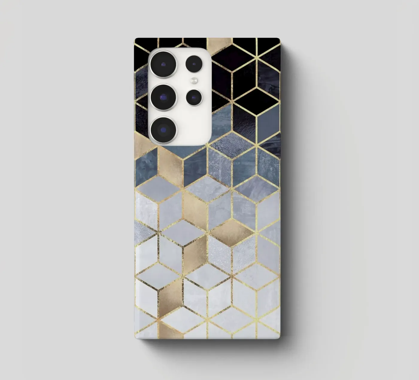 Soft Blue Gradient Cubes cover samsung da Elisabeth Fredriksson