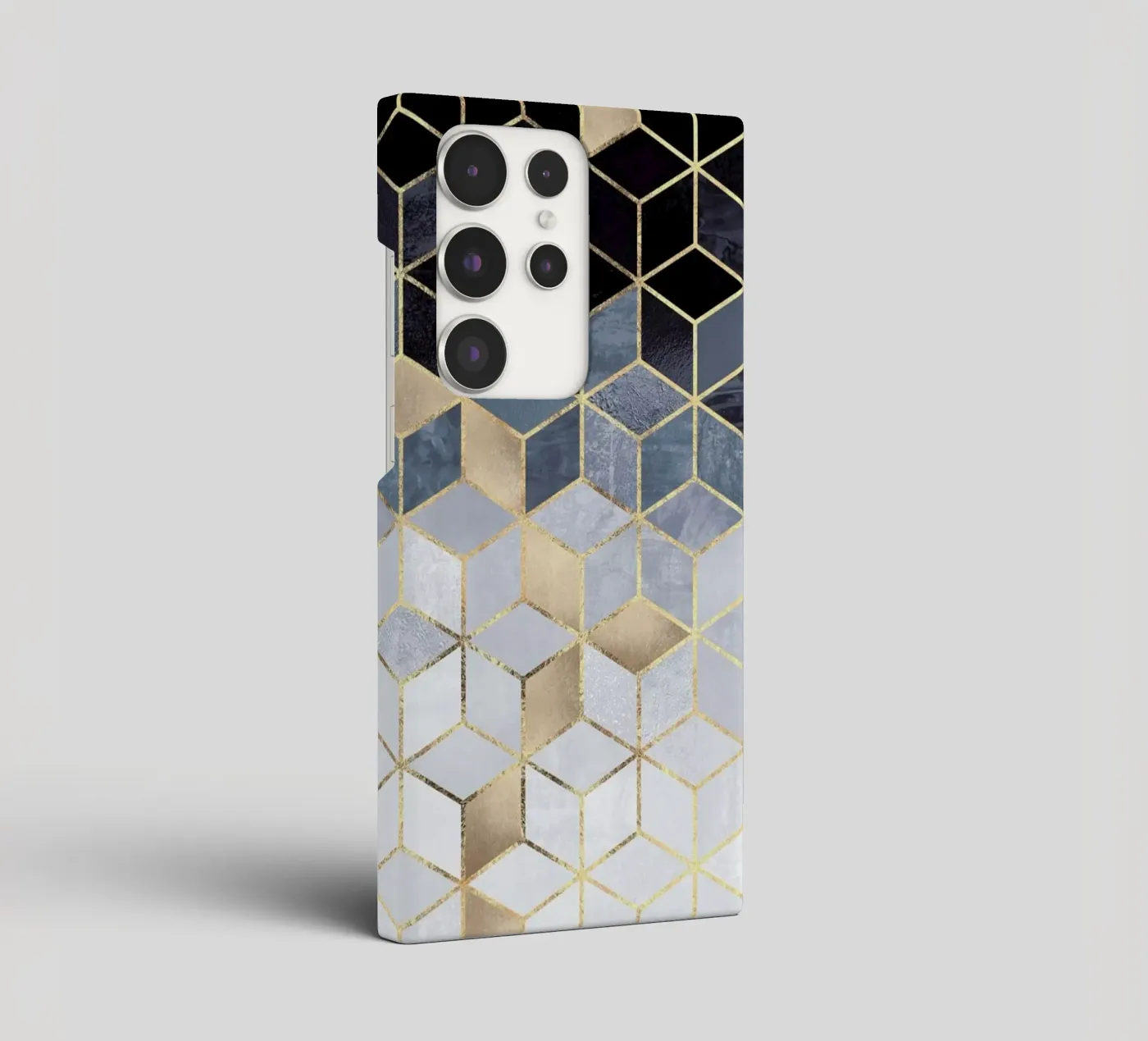 Soft Blue Gradient Cubes cover samsung da Elisabeth Fredriksson