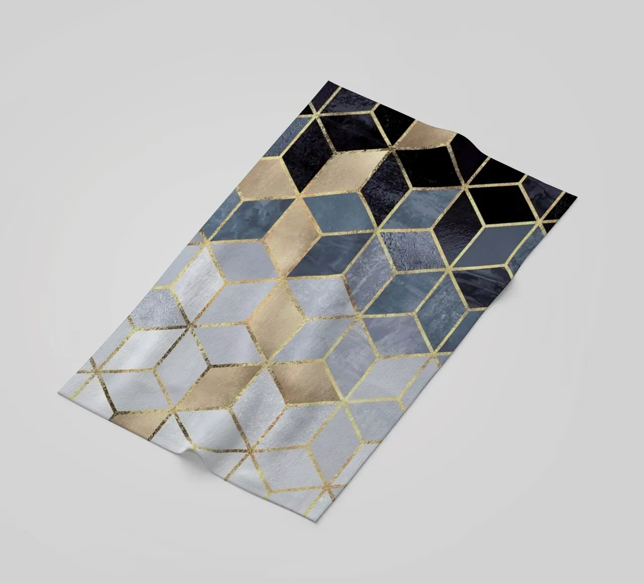 Soft Blue Gradient Cubes telo mare da Elisabeth Fredriksson