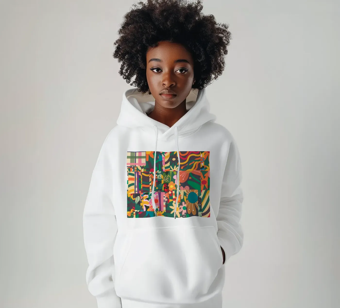 Patchwork sweat à capuche de GigiRosado