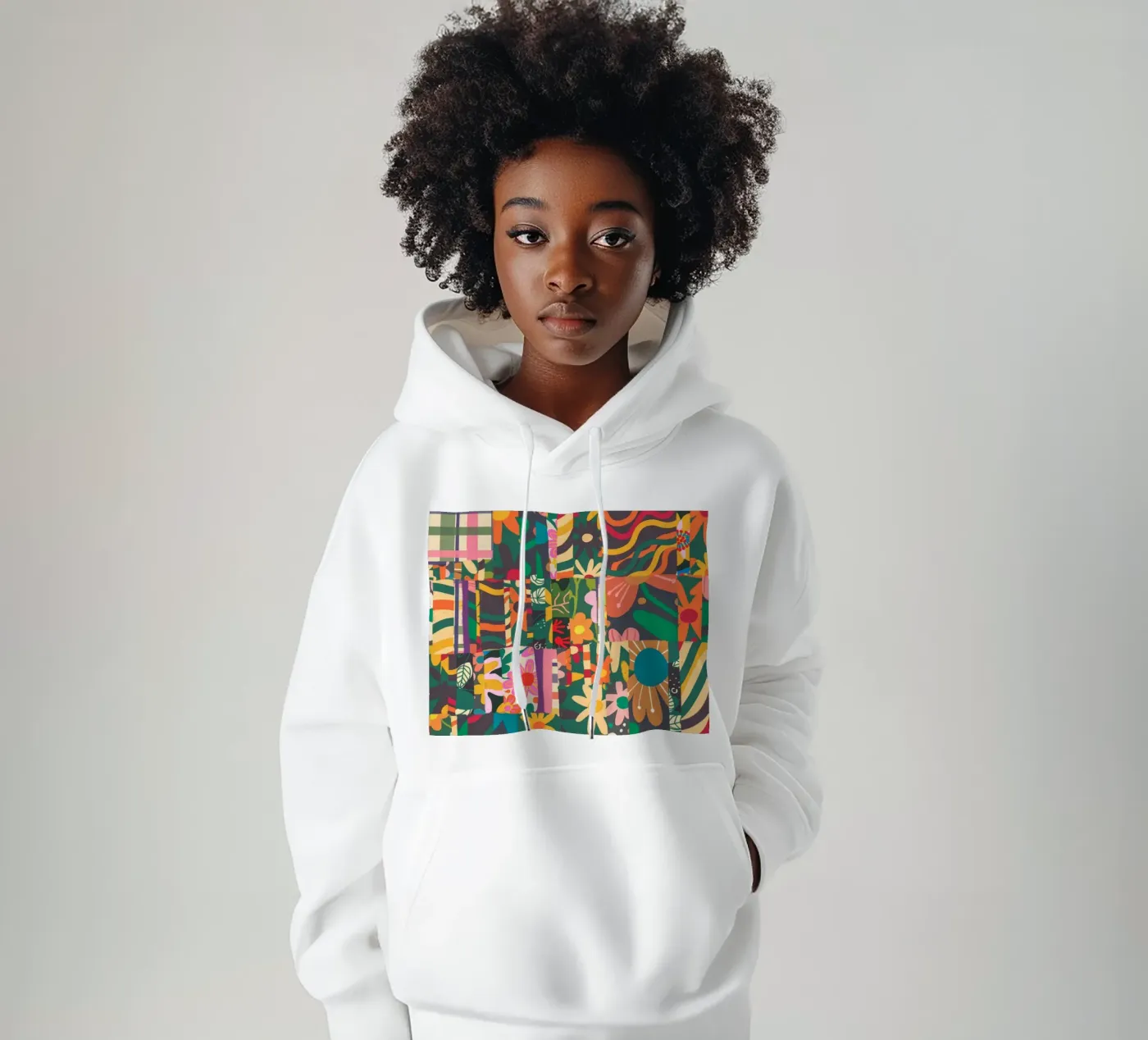 Patchwork sweat à capuche de GigiRosado