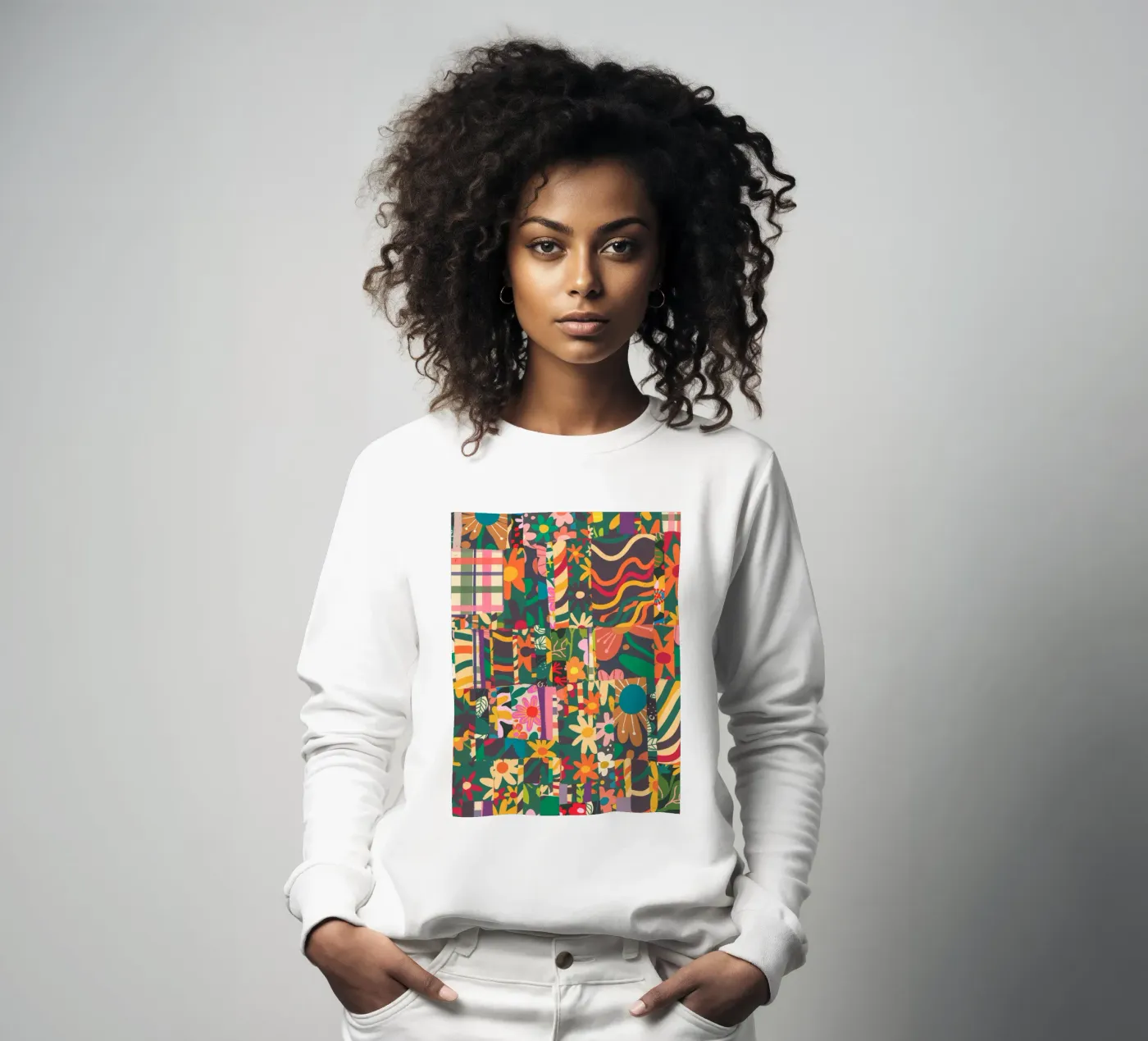 Patchwork sweatshirt van GigiRosado