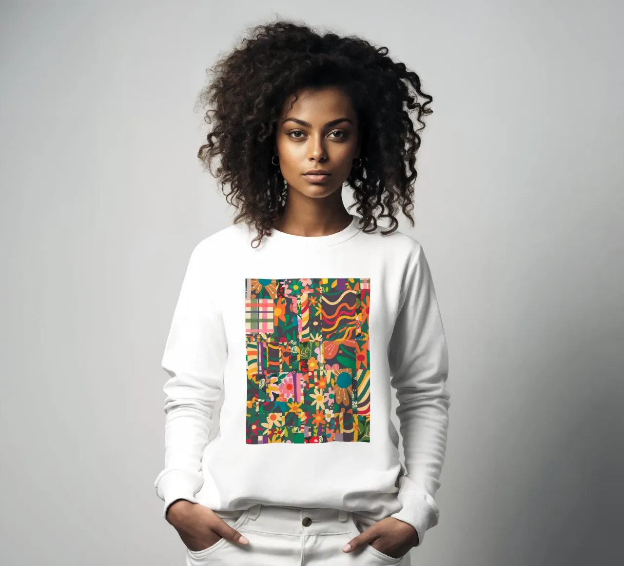 Patchwork sweatshirt by GigiRosado