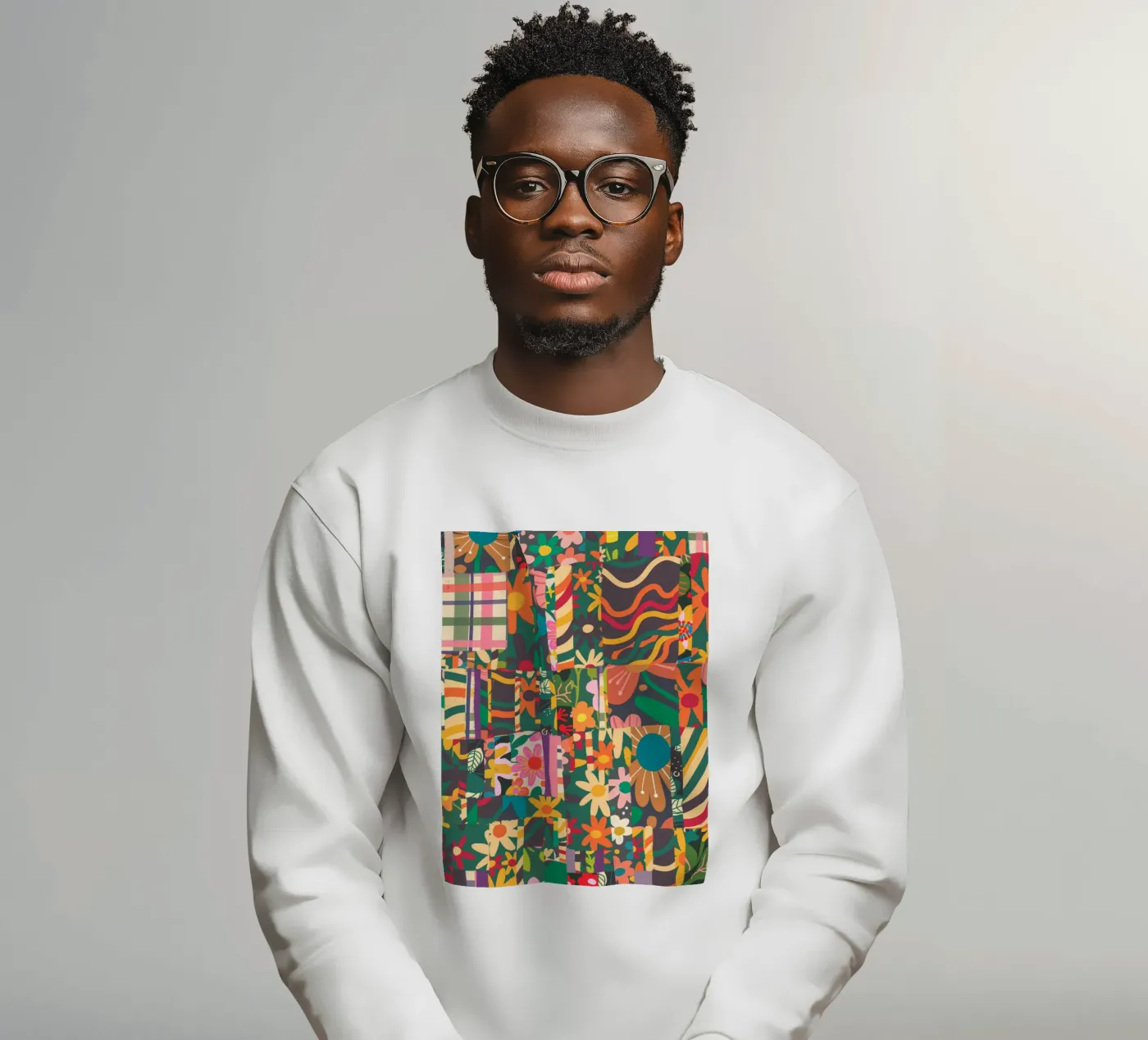 Patchwork sweatshirt van GigiRosado