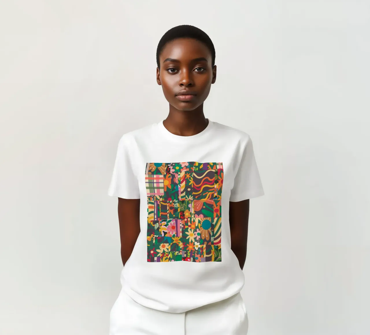 Patchwork T-Shirt von GigiRosado