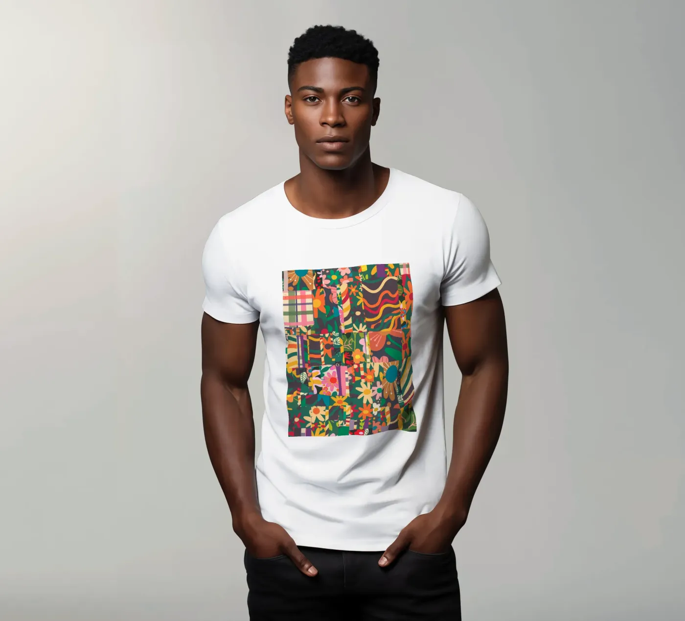 Patchwork t-shirt by GigiRosado