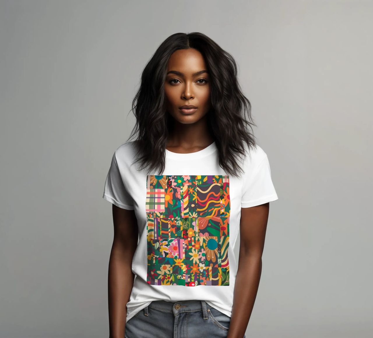 Patchwork camiseta de mujer de GigiRosado
