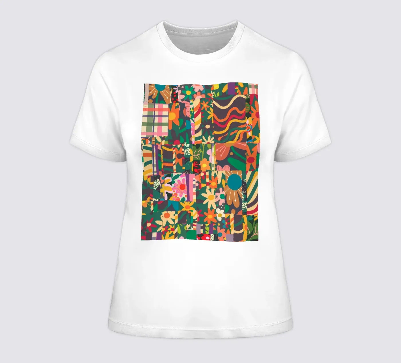 Patchwork t-shirt da donna da GigiRosado