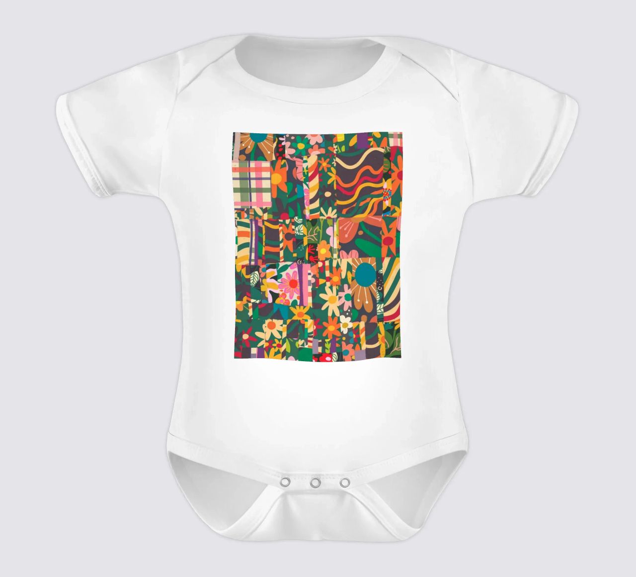 Patchwork body de bebé de GigiRosado