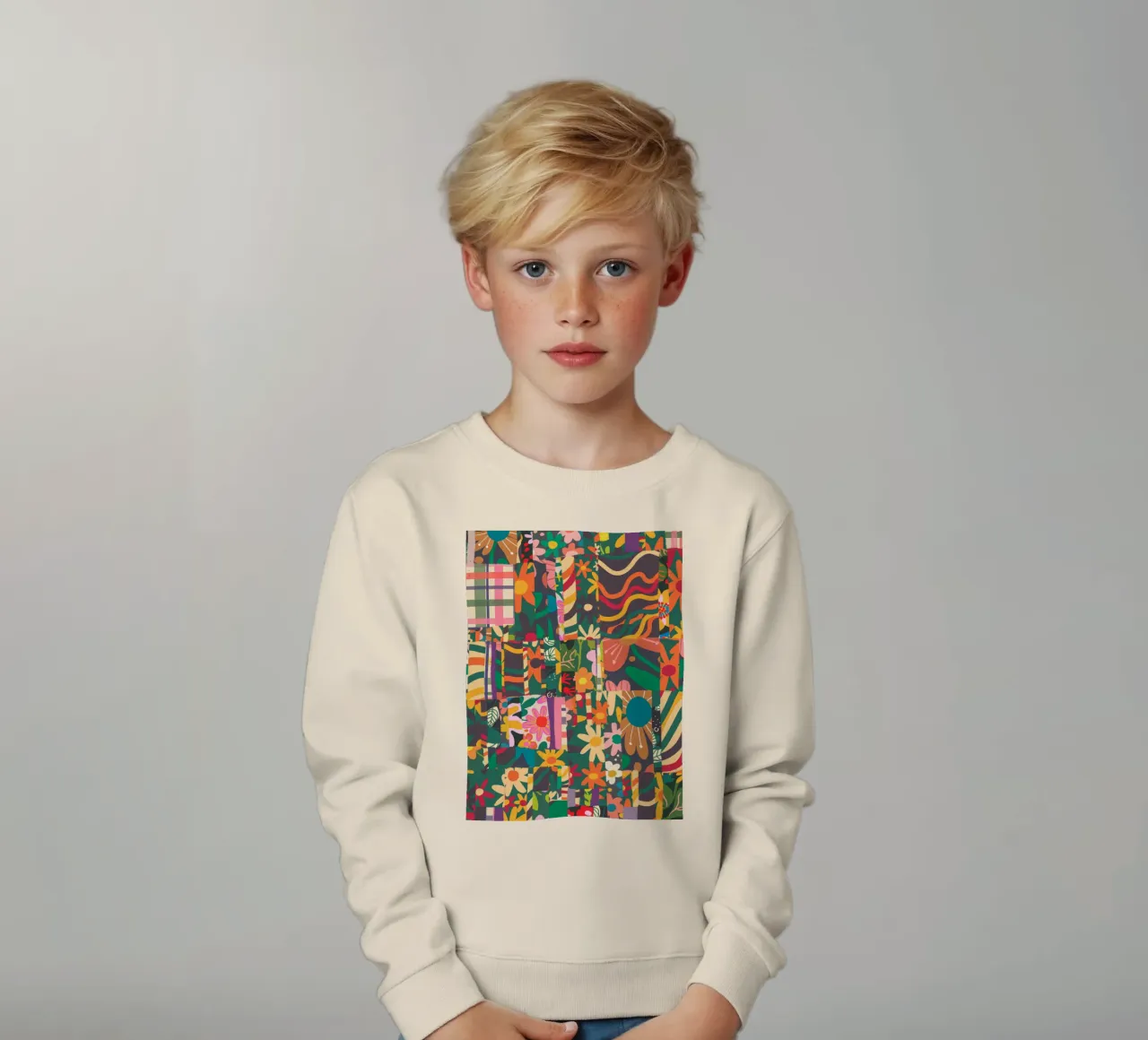 Patchwork kinder sweatshirt van GigiRosado