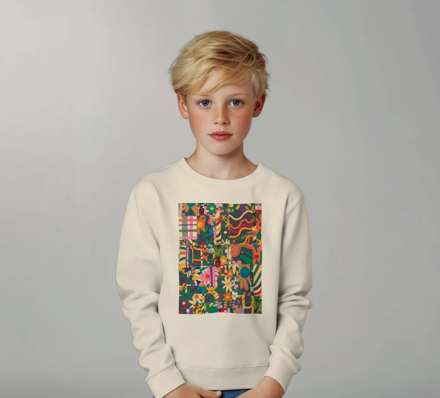 Patchwork Kinder Sweatshirt von GigiRosado
