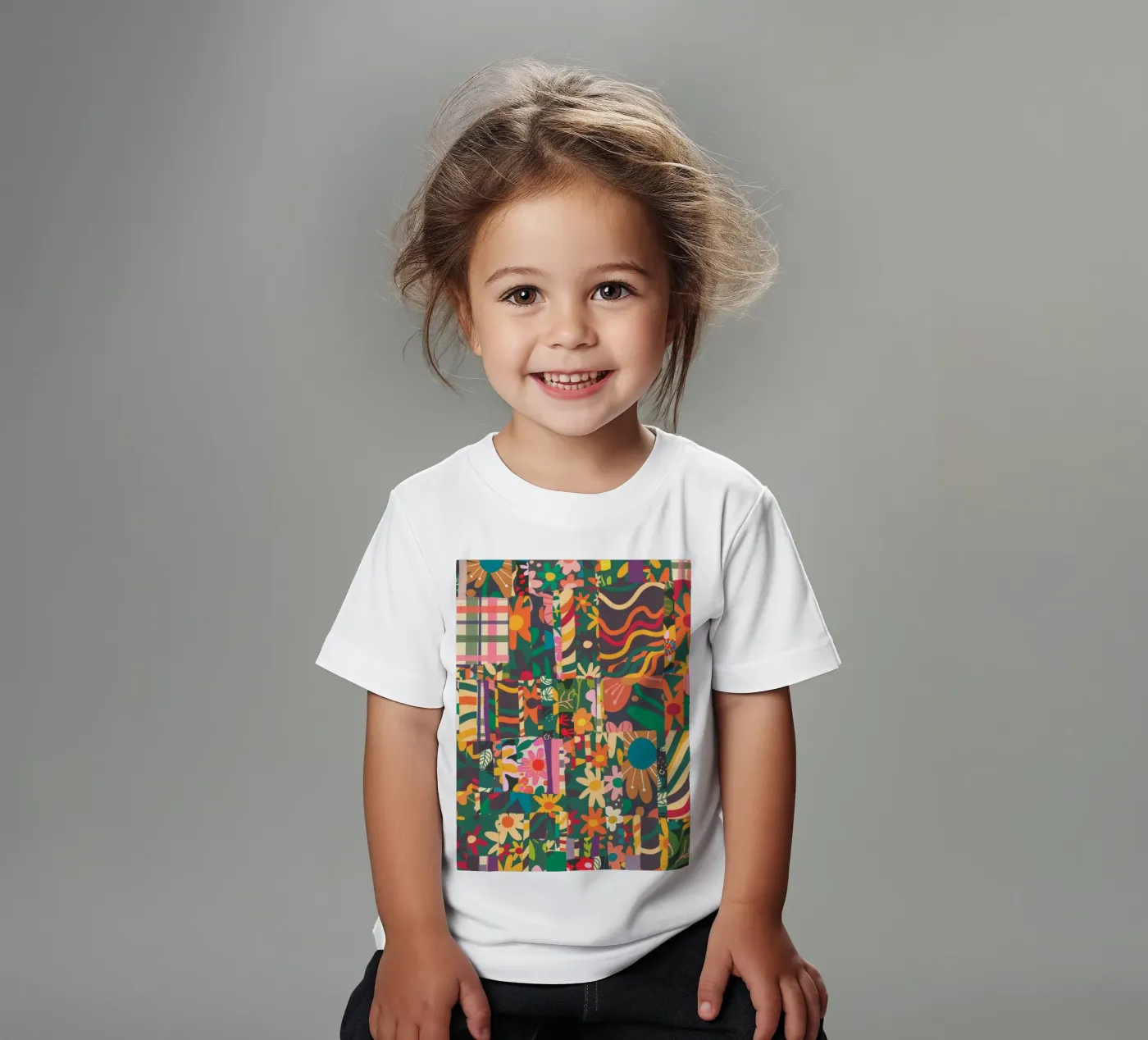 Patchwork kinder t-shirt van GigiRosado