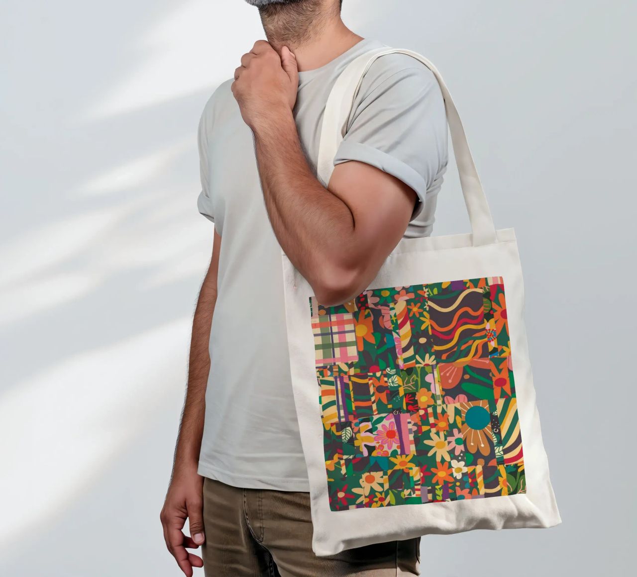 Patchwork borsa in juta da GigiRosado