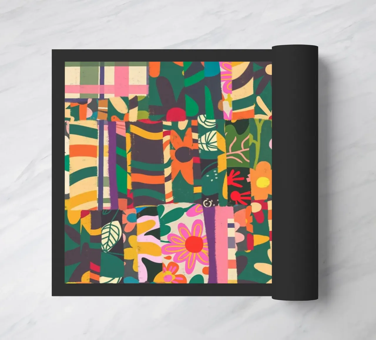 Patchwork doormat by GigiRosado