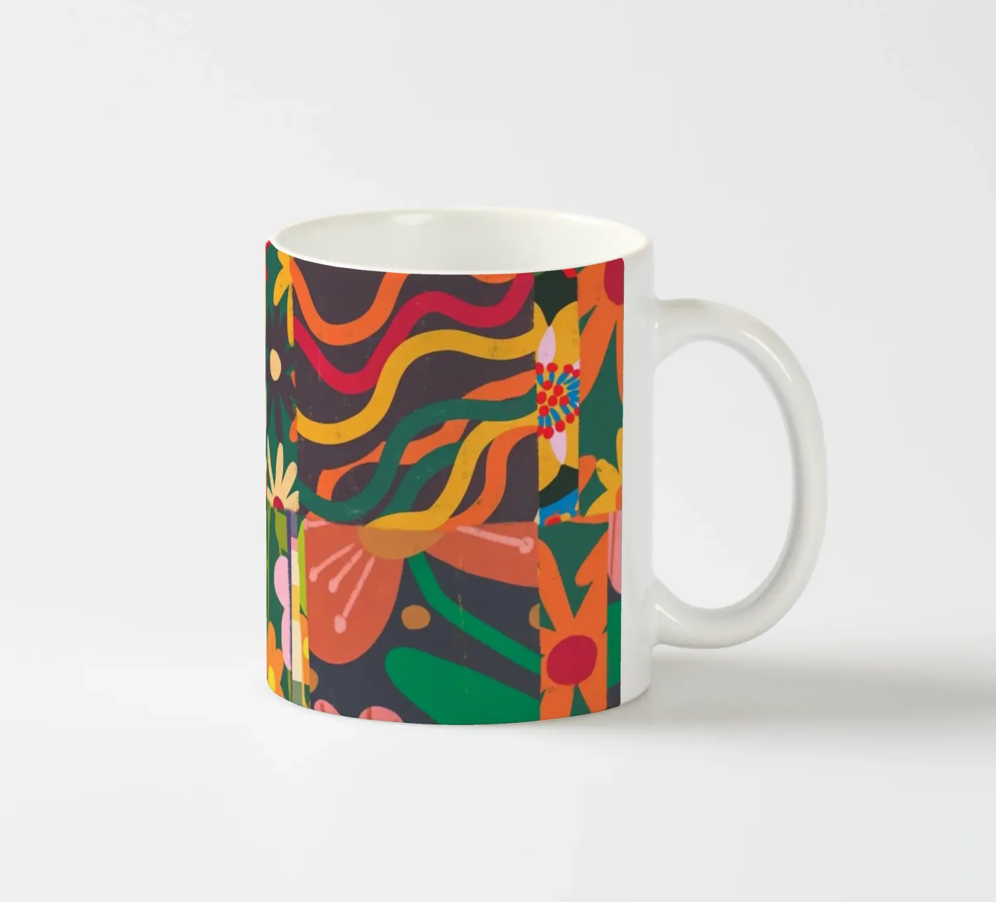 Patchwork ceramic mug by GigiRosado