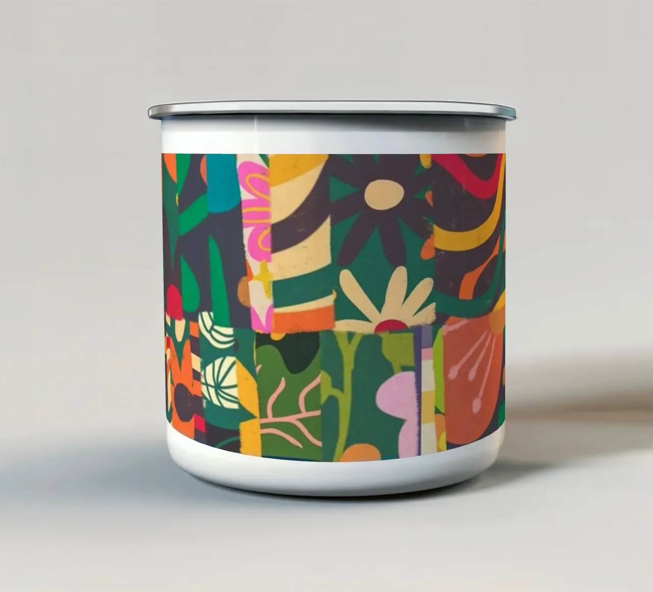 Patchwork Emaille Tasse von GigiRosado